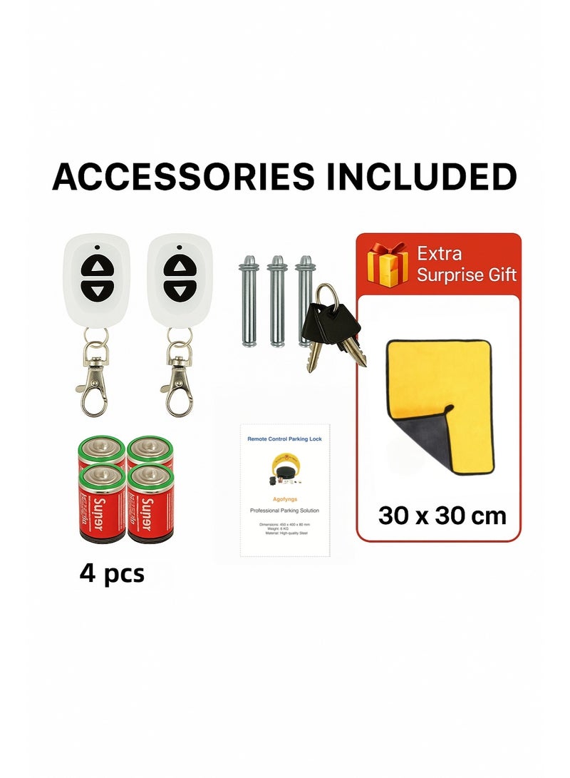 قفل مواقف سيارات بالتحكم عن بُعد، محرك قوي، إنذار ضد الاصطدام، رفع وخفض مستقر، للاستخدام اليومي - Image 5